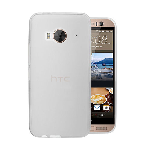 HTC One Me用極薄ケース クリア透明 プラスチック HTC ホワイト