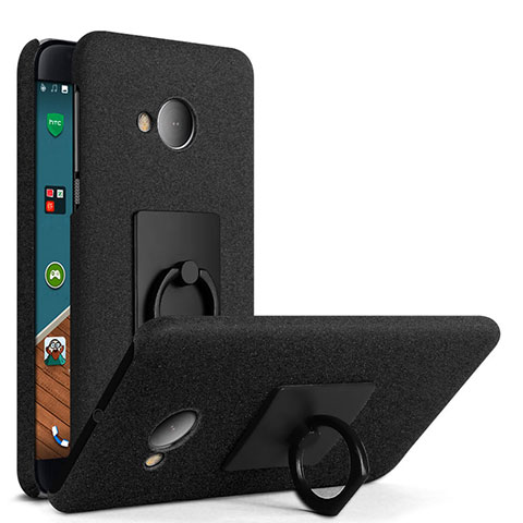 HTC U Play用ハードケース カバー プラスチック アンド指輪 HTC ブラック