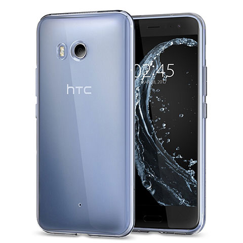 HTC U11用極薄ソフトケース シリコンケース 耐衝撃 全面保護 クリア透明 カバー HTC クリア