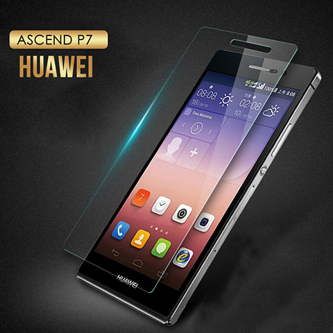 Huawei Ascend P7用強化ガラス 液晶保護フィルム T03 ファーウェイ クリア