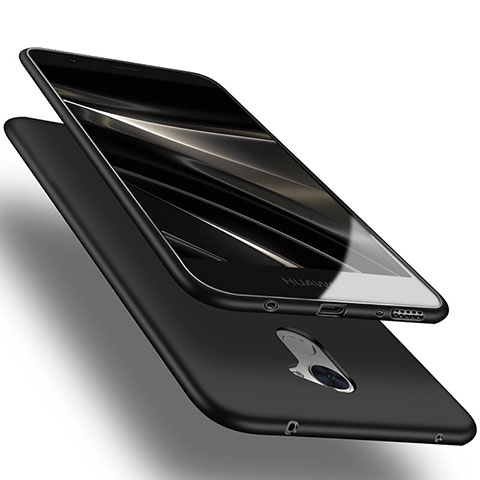 Huawei Enjoy 7 Plus用極薄ソフトケース シリコンケース 耐衝撃 全面保護 S03 ファーウェイ ブラック