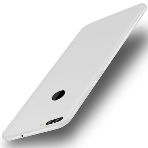 Huawei Enjoy 8 Plus用極薄ソフトケース シリコンケース 耐衝撃 全面保護 S01 ファーウェイ ホワイト