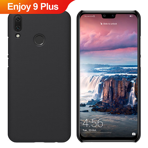 Huawei Enjoy 9 Plus用ハードケース プラスチック 質感もマット M02 ファーウェイ ブラック