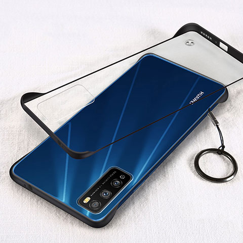 Huawei Enjoy Z 5G用ハードカバー クリスタル クリア透明 H01 ファーウェイ ブラック