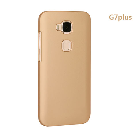Huawei G7 Plus用ハードケース プラスチック 質感もマット ファーウェイ ゴールド