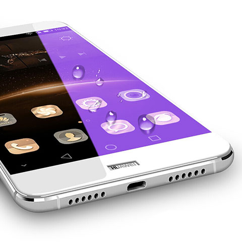 Huawei G7 Plus用強化ガラス フル液晶保護フィルム ファーウェイ ホワイト
