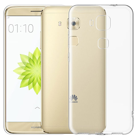 Huawei G9 Plus用極薄ソフトケース シリコンケース 耐衝撃 全面保護 クリア透明 T03 ファーウェイ クリア