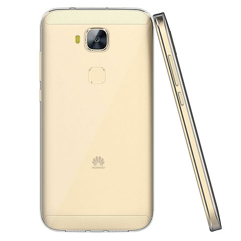 Huawei G9 Plus用極薄ソフトケース シリコンケース 耐衝撃 全面保護 クリア透明 T04 ファーウェイ クリア