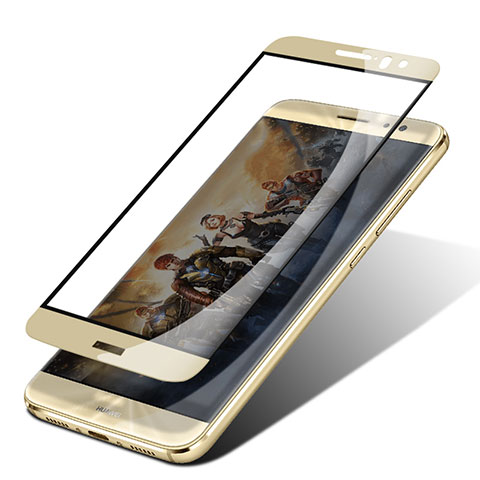 Huawei G9 Plus用強化ガラス フル液晶保護フィルム F05 ファーウェイ ゴールド