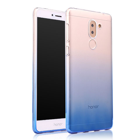 Huawei GR5 (2017)用極薄ソフトケース グラデーション 勾配色 クリア透明 ファーウェイ ネイビー