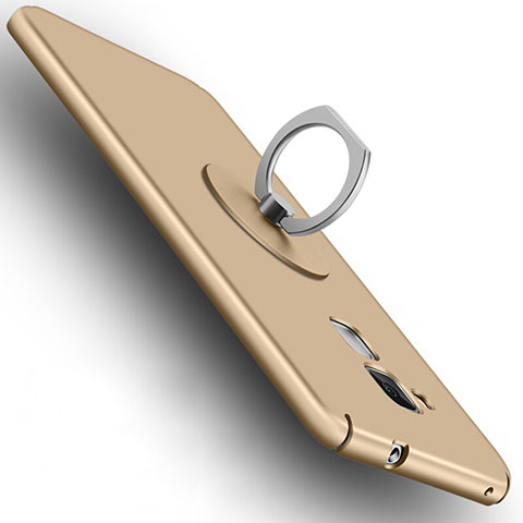 Huawei GT3用ハードケース プラスチック 質感もマット アンド指輪 ファーウェイ ゴールド