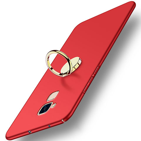 Huawei GT3用ハードケース プラスチック 質感もマット アンド指輪 A04 ファーウェイ レッド