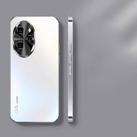 Huawei Honor 100 Pro 5G用ハードケース プラスチック 質感もマット カバー TB3 ファーウェイ シルバー