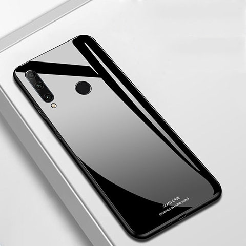 Huawei Honor 20 Lite用ハイブリットバンパーケース プラスチック 鏡面 カバー T03 ファーウェイ ブラック