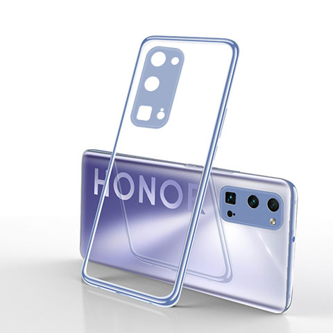 Huawei Honor 30 Pro用極薄ソフトケース シリコンケース 耐衝撃 全面保護 クリア透明 H01 ファーウェイ シルバー