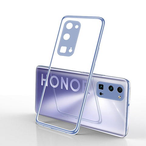 Huawei Honor 30 Pro+ Plus用極薄ソフトケース シリコンケース 耐衝撃 全面保護 クリア透明 H01 ファーウェイ シルバー
