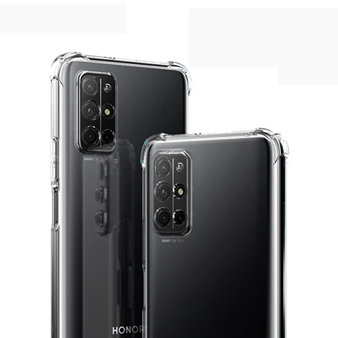 Huawei Honor 30S用極薄ソフトケース シリコンケース 耐衝撃 全面保護 クリア透明 T05 ファーウェイ クリア