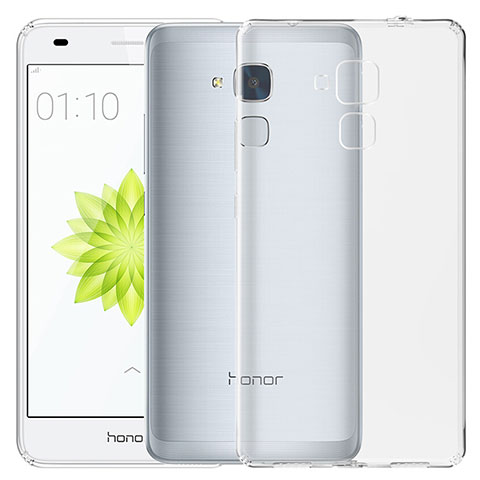 Huawei Honor 5C用極薄ソフトケース シリコンケース 耐衝撃 全面保護 クリア透明 T03 ファーウェイ クリア