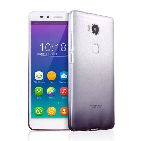 Huawei Honor 5X用極薄ソフトケース グラデーション 勾配色 クリア透明 ファーウェイ グレー