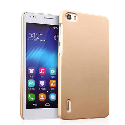 Huawei Honor 6用ハードケース プラスチック 質感もマット ファーウェイ ゴールド
