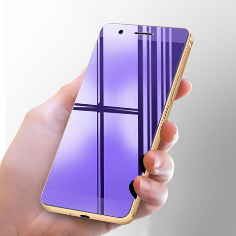 Huawei Honor 6用アンチグレア ブルーライト 強化ガラス 液晶保護フィルム ファーウェイ ネイビー