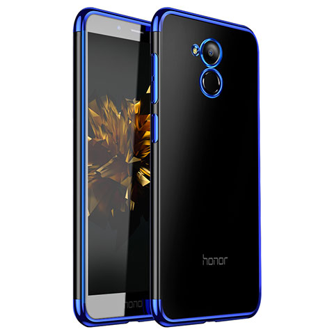 Huawei Honor 6A用極薄ソフトケース シリコンケース 耐衝撃 全面保護 クリア透明 H01 ファーウェイ ネイビー