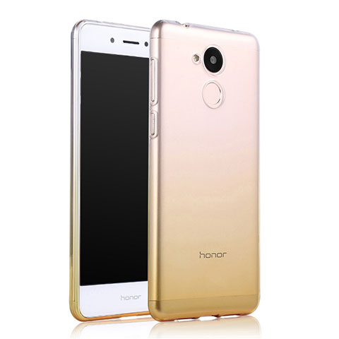 Huawei Honor 6A用極薄ソフトケース グラデーション 勾配色 クリア透明 ファーウェイ イエロー