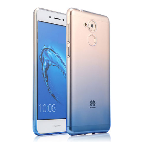 Huawei Honor 6C用極薄ソフトケース グラデーション 勾配色 クリア透明 ファーウェイ ネイビー