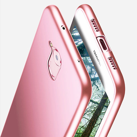 Huawei Honor 6C用極薄ソフトケース シリコンケース 耐衝撃 全面保護 S02 ファーウェイ ピンク