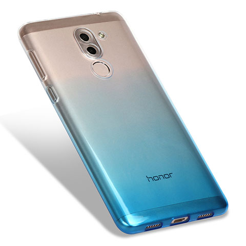 Huawei Honor 6X用極薄ソフトケース グラデーション 勾配色 クリア透明 G01 ファーウェイ ネイビー