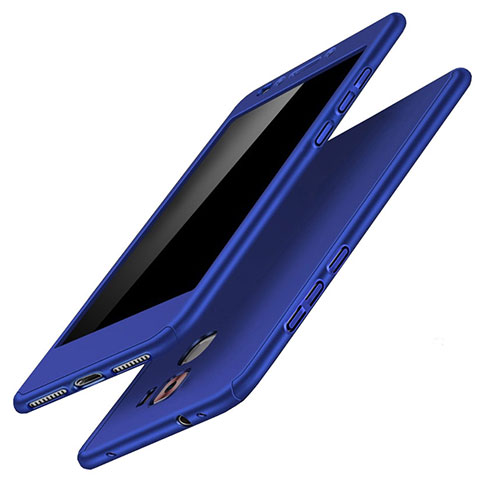 Huawei Honor 7 Dual SIM用ハードケース プラスチック 質感もマット 前面と背面 360度 フルカバー ファーウェイ ネイビー