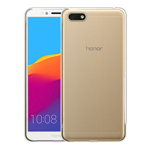 Huawei Honor 7S用極薄ソフトケース シリコンケース 耐衝撃 全面保護 クリア透明 T05 ファーウェイ クリア