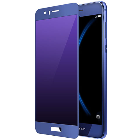 Huawei Honor 8用強化ガラス フル液晶保護フィルム F01 ファーウェイ ネイビー