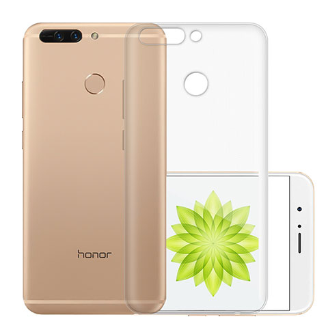 Huawei Honor 8 Pro用極薄ソフトケース シリコンケース 耐衝撃 全面保護 クリア透明 T01 ファーウェイ クリア
