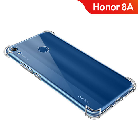 Huawei Honor 8A用極薄ソフトケース シリコンケース 耐衝撃 全面保護 クリア透明 T09 ファーウェイ クリア