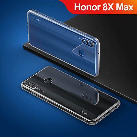 Huawei Honor 8X Max用極薄ソフトケース シリコンケース 耐衝撃 全面保護 クリア透明 A03 ファーウェイ クリア