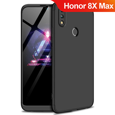 Huawei Honor 8X Max用ハードケース プラスチック 質感もマット 前面と背面 360度 フルカバー ファーウェイ ブラック