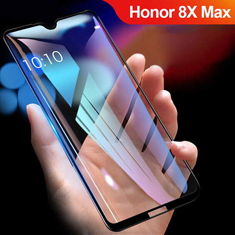 Huawei Honor 8X Max用強化ガラス フル液晶保護フィルム R01 ファーウェイ ブラック