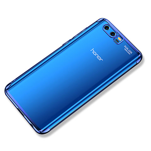 Huawei Honor 9用極薄ソフトケース シリコンケース 耐衝撃 全面保護 クリア透明 H02 ファーウェイ ネイビー