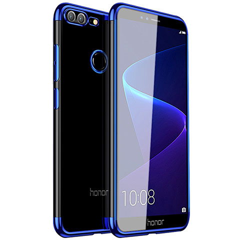 Huawei Honor 9 Lite用極薄ソフトケース シリコンケース 耐衝撃 全面保護 クリア透明 H16 ファーウェイ ネイビー