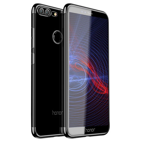 Huawei Honor 9 Lite用極薄ソフトケース シリコンケース 耐衝撃 全面保護 クリア透明 H16 ファーウェイ ブラック