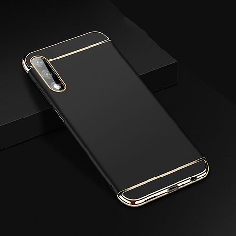 Huawei Honor 9X用ケース 高級感 手触り良い メタル兼プラスチック バンパー M01 ファーウェイ ブラック