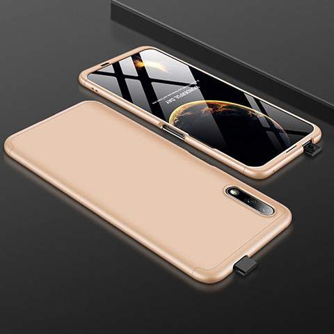 Huawei Honor 9X用ハードケース プラスチック 質感もマット 前面と背面 360度 フルカバー ファーウェイ ゴールド
