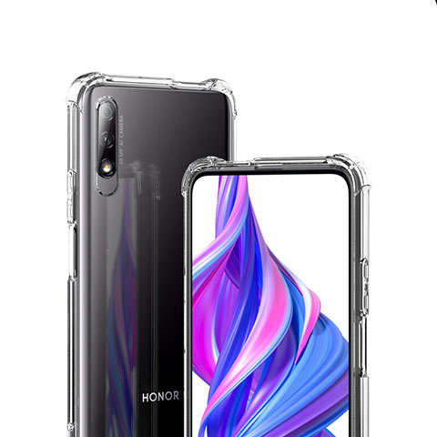 Huawei Honor 9X用極薄ソフトケース シリコンケース 耐衝撃 全面保護 クリア透明 T07 ファーウェイ クリア