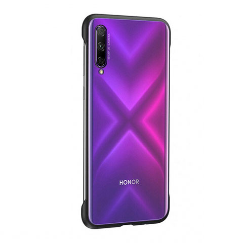 Huawei Honor 9X Pro用ハードカバー クリスタル クリア透明 H04 ファーウェイ ブラック