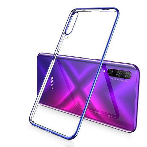 Huawei Honor 9X Pro用極薄ソフトケース シリコンケース 耐衝撃 全面保護 クリア透明 H02 ファーウェイ ネイビー