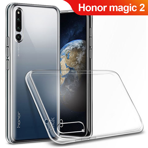 Huawei Honor Magic 2用極薄ソフトケース シリコンケース 耐衝撃 全面保護 クリア透明 T03 ファーウェイ クリア