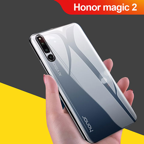 Huawei Honor Magic 2用極薄ソフトケース シリコンケース 耐衝撃 全面保護 クリア透明 H02 ファーウェイ ブラック