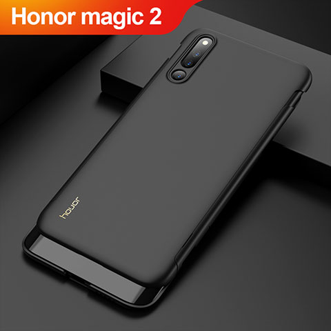 Huawei Honor Magic 2用ハードケース プラスチック 質感もマット 前面と背面 360度 フルカバー M01 ファーウェイ ブラック