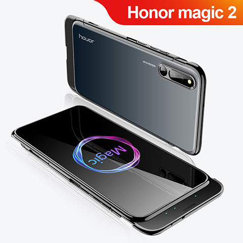 Huawei Honor Magic 2用ハードケース プラスチック 質感もマット 前面と背面 360度 フルカバー M02 ファーウェイ ブラック